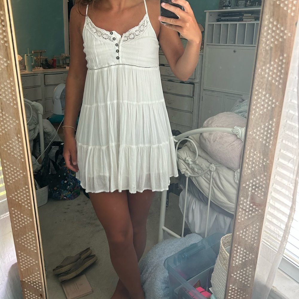 Hollister White Mini Dress